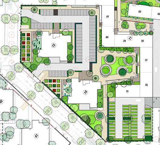 Réalisation Architecture requalification du quartier des Moulins Nice