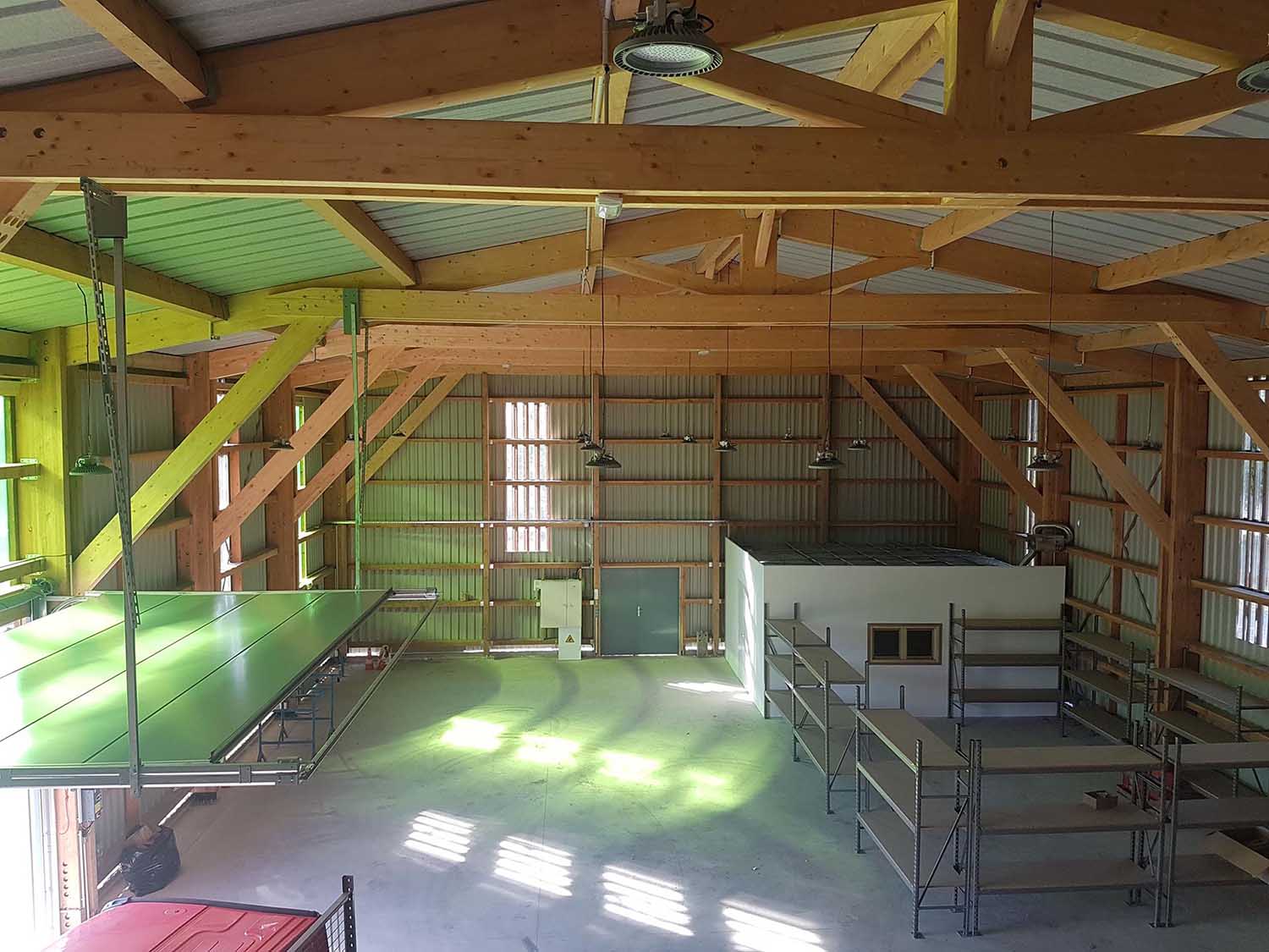 Réalisation Architecture hangar ossature bois