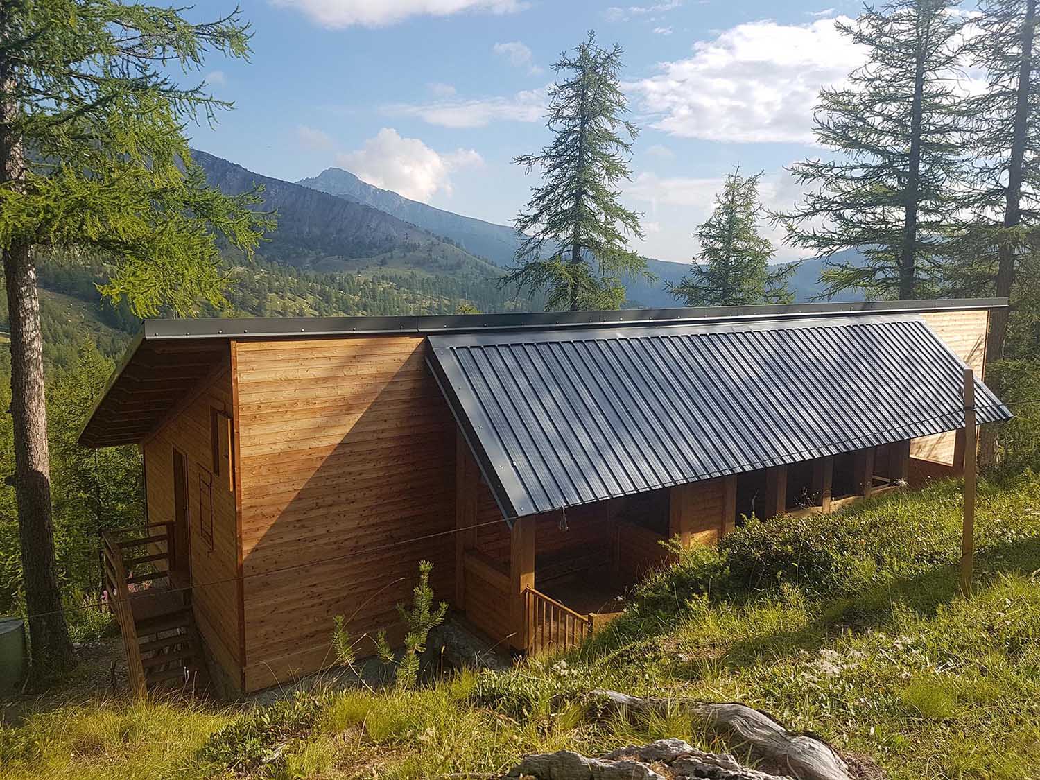 Réalisation Architecture refuge montagne Fontanalba Tende