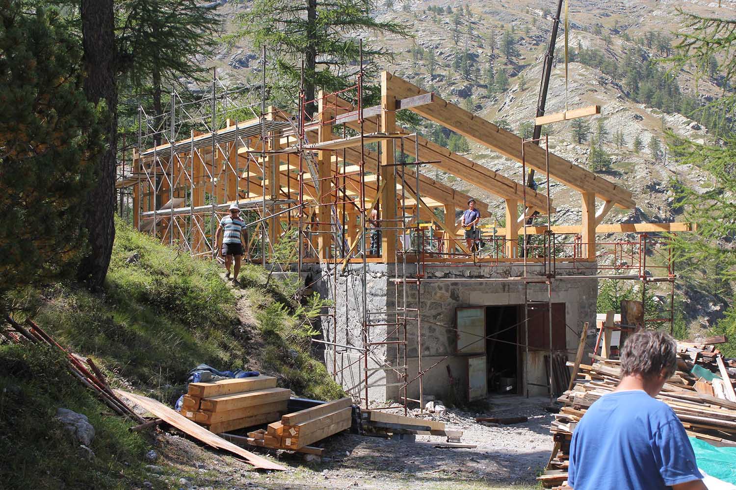 Réalisation Architecture refuge montagne Fontanalba Tende